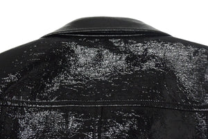 Courreges クレージュ シャイニービニール ジャケット ブラック サイズ 50 ITI6NR9CSRQI 美品 中古 66884
