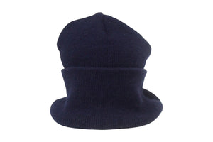 Carhartt カーハート ビンテージ 90s USA製 ツバ付 ニットキャップ ネイビー アクリル 美品 中古 66887