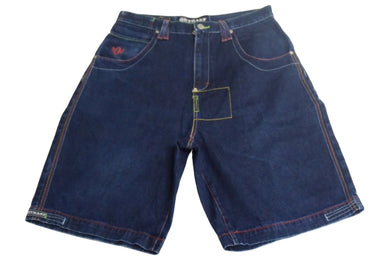 outkast clothing アウトキャスト デニム バギーショーツ ショートパンツ ネイビー コットン サイズ36 美品 中古 66890