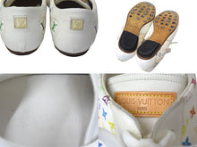 Load image into Gallery viewer, LOUIS VUITTON ルイヴィトン ローカット スニーカー モノグラム マルチカラー 36 ホワイト レザー 良品 中古 66891
