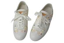 Load image into Gallery viewer, LOUIS VUITTON ルイヴィトン ローカット スニーカー モノグラム マルチカラー 36 ホワイト レザー 良品 中古 66891
