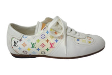Load image into Gallery viewer, LOUIS VUITTON ルイヴィトン ローカット スニーカー モノグラム マルチカラー 36 ホワイト レザー 良品 中古 66891