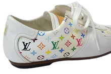 Load image into Gallery viewer, LOUIS VUITTON ルイヴィトン ローカット スニーカー モノグラム マルチカラー 36 ホワイト レザー 良品 中古 66891