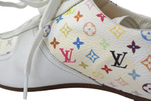 Load image into Gallery viewer, LOUIS VUITTON ルイヴィトン ローカット スニーカー モノグラム マルチカラー 36 ホワイト レザー 良品 中古 66891
