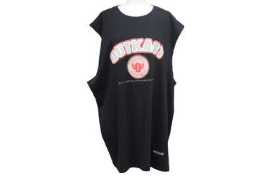 OUTKAST CLOTHING CO. アウトキャスト クロージング タンクトップ ノースリーブ サイズXXXL ブラック プリント コットン 美品 中古 66895