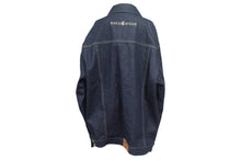 Load image into Gallery viewer, 極美品 ROCAWEAR ロカウェア デニムジャケット サイズXL ブランドロゴ 刺繍 インディゴブルー コットン ヴィンテージ 90s 中古 66900