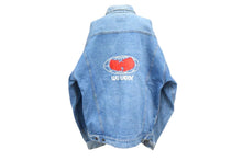 Load image into Gallery viewer, Wu-Tang Clan WU WEAR ウーウェア デニムジャケット ロゴ刺繍 インディゴブルー レッド ホワイト コットン 美品 中古 66901