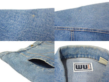 Load image into Gallery viewer, Wu-Tang Clan WU WEAR ウーウェア デニムジャケット ロゴ刺繍 インディゴブルー レッド ホワイト コットン 美品 中古 66901
