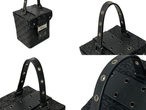 極美品 Christian Dior クリスチャンディオール バニティ ハンドバッグ ストリートシック トロッター ジャガード レザー 中古 66936