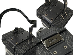 極美品 Christian Dior クリスチャンディオール バニティ ハンドバッグ ストリートシック トロッター ジャガード レザー 中古 66936