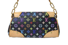 Load image into Gallery viewer, LOUIS VUITTON ルイヴィトン モノグラムマルチカラー ビバリーMM ショルダーバッグ M40204 ブラック ゴールド金具 美品 中古 66940