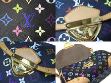 Load image into Gallery viewer, LOUIS VUITTON ルイヴィトン モノグラムマルチカラー ビバリーMM ショルダーバッグ M40204 ブラック ゴールド金具 美品 中古 66940