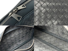 Load image into Gallery viewer, 極美品 BOTTEGAVENETA ボッテガヴェネタ イントレチャート カメラ バッグ ショルダーバッグ 710048 グレー レザー シルバー金具 中古 66949