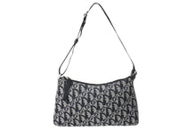 Load image into Gallery viewer, 極美品 ChristianDior クリスチャンディオール サドルポーチ ワンショルダーバッグ トロッター柄 C2RU1004 ネイビー ガリアーノ期 中古 66950