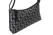 Load image into Gallery viewer, 極美品 ChristianDior クリスチャンディオール サドルポーチ ワンショルダーバッグ トロッター柄 C2RU1004 ネイビー ガリアーノ期 中古 66950