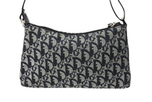 Load image into Gallery viewer, 極美品 ChristianDior クリスチャンディオール サドルポーチ ワンショルダーバッグ トロッター柄 C2RU1004 ネイビー ガリアーノ期 中古 66950