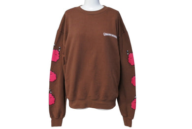 CHROME HEARTS クロムハーツ スウェット サイズS MATTY BOY マティボーイ STRUCTURE プリント コットン ブラウン 美品 中古 66954