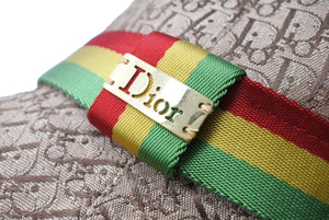 ChristianDior クリスチャンディオール バケットハット トロッター柄 ラスタ TTK04010 ベージュ レッド イエロー グリーン サイズ58 66956
