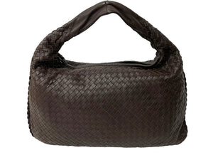 極美品 BOTTEGAVENETA ボッテガヴェネタ ワンショルダーバッグ イントレチャート 115654-V0013 2040 レザー ダークブラウン 中古 66957