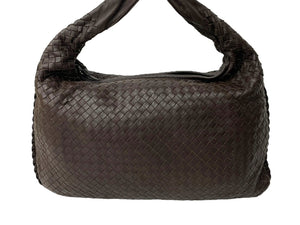 極美品 BOTTEGAVENETA ボッテガヴェネタ ワンショルダーバッグ イントレチャート 115654-V0013 2040 レザー ダークブラウン 中古 66957