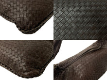 Load image into Gallery viewer, 極美品 BOTTEGAVENETA ボッテガヴェネタ ワンショルダーバッグ イントレチャート 115654-V0013 2040 レザー ダークブラウン 中古 66957
