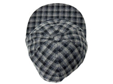 Load image into Gallery viewer, CHANEL シャネル キャップ 帽子 ココマーク チェック柄 カシミヤ グレー ブラック イタリア製 サイズM 美品 中古 66963