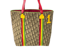 Load image into Gallery viewer, Christian Dior クリスチャンディオール トロッター ラスタ トートバッグ ブラウン PVC シルバー金具 美品 中古 66966