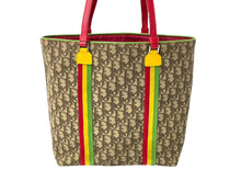 Load image into Gallery viewer, Christian Dior クリスチャンディオール トロッター ラスタ トートバッグ ブラウン PVC シルバー金具 美品 中古 66966