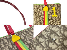 Load image into Gallery viewer, Christian Dior クリスチャンディオール トロッター ラスタ トートバッグ ブラウン PVC シルバー金具 美品 中古 66966