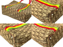 Load image into Gallery viewer, Christian Dior クリスチャンディオール トロッター ラスタ トートバッグ ブラウン PVC シルバー金具 美品 中古 66966