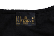 画像をギャラリービューアに読み込む, 極美品 FENDI フェンディ キャミソール サイズ38 ズッカ柄 総柄 ヴィンテージ ブラック ナイロン ポリエステル 12.564310 中古 66967 