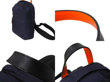 Load image into Gallery viewer, PRADA プラダ プラダスポーツ ショルダーバッグ ボディバッグ 018 2VZ023 テスート ネイビー オレンジ ブラック 美品 中古 66968