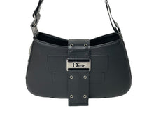 Load image into Gallery viewer, Christian Dior クリスチャンディオール ストリートシック ショルダーバッグ MA-0032 ブラック レザー シルバー金具 美品 中古 66969