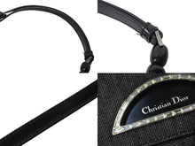 Load image into Gallery viewer, Christian Dior クリスチャンディオール マリスパール ショルダーバッグ ブラックグレー ロゴ キャンバス 美品 中古 66970