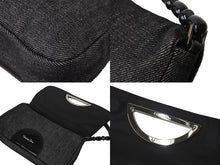 Load image into Gallery viewer, Christian Dior クリスチャンディオール マリスパール ショルダーバッグ ブラックグレー ロゴ キャンバス 美品 中古 66970