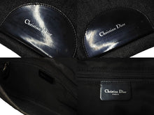 Load image into Gallery viewer, Christian Dior クリスチャンディオール マリスパール ショルダーバッグ ブラックグレー ロゴ キャンバス 美品 中古 66970