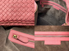 Load image into Gallery viewer, BOTTEGAVENETA ボッテガヴェネタ ワンショルダーバッグ イントレチャート 115653 V0013 6640 レザー ピンク 美品 中古 66974