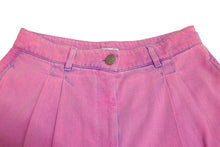 Load image into Gallery viewer, CHANEL シャネル ワイドデニムパンツ P70662V62122 サイズ42 ココマーク ピンク コットン バギー 美品 中古 66976