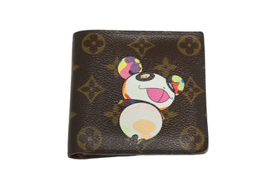 LOUIS VUITTON ルイヴィトン ポルトフォイユ・マルコ M61666 二つ折り財布 村上隆 モノグラムパンダ 美品 中古 66986