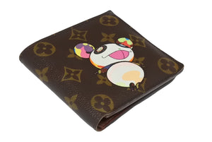 LOUIS VUITTON ルイヴィトン ポルトフォイユ・マルコ M61666 二つ折り財布 村上隆 モノグラムパンダ 美品 中古 66986