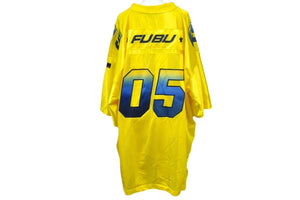 FUBU フブ THE COLLECTION ゲームシャツ ホッケーシャツ KOREA製 ポリエステル イエローサイズXXXL 美品 中古 66996