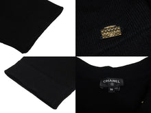 Load image into Gallery viewer, 極美品 CHANEL シャネル ニット ワンピース カーディガン P73485K10530 ボタン サイズ36 カシミヤ ブラック ゴールド 中古 67001