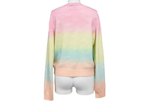 Load image into Gallery viewer, 新品同様 CHANEL シャネル ニットセーター P76514K11003 サイズ38 ボーダー グラデーション ココマーク ボタン 中古 67002