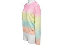 Load image into Gallery viewer, 新品同様 CHANEL シャネル ニットセーター P76514K11003 サイズ38 ボーダー グラデーション ココマーク ボタン 中古 67002