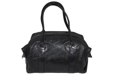 CHROME HEARTS クロムハーツ オールド モニカ ハンドバッグ レザー シルバー SV925 ブラック レザー 美品 中古 67008