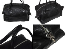 Load image into Gallery viewer, CHROME HEARTS クロムハーツ オールド モニカ ハンドバッグ レザー シルバー SV925 ブラック レザー 美品 中古 67008