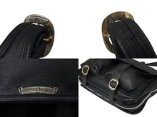 Load image into Gallery viewer, 極美品 CHROME HEARTS クロムハーツ ソフト ショルダー メッセンジャー バッグ ショルダーバッグ レザー ブラック 中古 67009