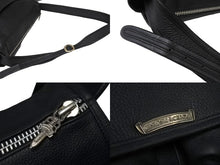 Load image into Gallery viewer, 極美品 CHROME HEARTS クロムハーツ ソフト ショルダー メッセンジャー バッグ ショルダーバッグ レザー ブラック 中古 67010