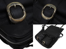 Load image into Gallery viewer, 極美品 CHROME HEARTS クロムハーツ ソフト ショルダー メッセンジャー バッグ ショルダーバッグ レザー ブラック 中古 67010