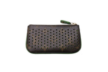 Load image into Gallery viewer, LOUIS VUITTON ルイヴィトン ペルフォ ポシェットクレ コインケース M95186 モノグラムペルフォ ブラウン グリーン 美品 中古 67019